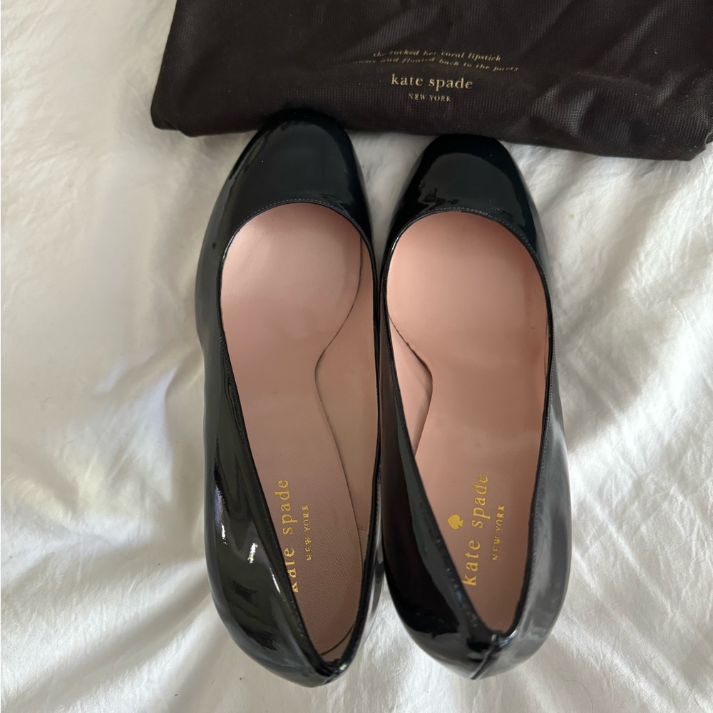 Kate Spade patent leather heels Sz 10 3” heal